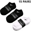 5/10 /20/30 Pairs Unisex Casual Plain Color Boat Socks | SAMAG
