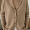 Solid Color Button Knit Hooded Sweater Cardigan Jacket For Autumn Winter New Casual Fashionable Women's Clothing Pulls Femmes