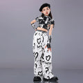 Hip Hop Kids Cool Crop Top Street Dance Love Pants Girls | SAMAG