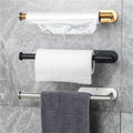 33cm Paper Towel Holders For Kitchen, AdhesiveToilet Tissue Dispenser, Cabinet Storage Organizer, Rack For - View 4 | SAMAG