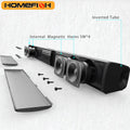 HOMEFISH BS-28B Soundbar 20W Bluetooth Speaker for TV Home Theater RCA/USB/TF/AUX Input Remote Control Sound Bar for PC Phone Tv