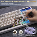YUNZII YZ98 White Full Size Mechanical Gaming Keyboard - Visuel 3 | SAMAG