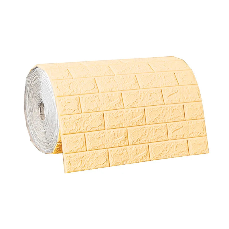 3D Waterproof Wall Sticker Soft Foam Brick Pattern DIY Wall Home Children's Room Bedroom Warm Decoration Wallpaper