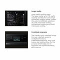Black Glass Microwave with Grill 60cm 73L  Full Touch Built-in Microwave Oven