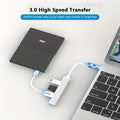 4-Port USB Hub Type C Extender Splitter Adapter OTG Docking Station for MacBook pro 13/15 Air PC Laptop - Phone Charging Compu