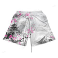 Street Sports Shorts Harmony Temple Print Graphic Men's | SAMAG