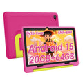 Kid Tablet 10Inch Android15 20GB RAM 64GB ROM 128GB Expandable 5000mAh 8-Core WiFi Bluetooth Children's Gift KIDOZ Kids Software