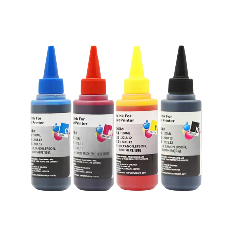 100 mL Universal Printer Ink Refill Kit Compatible for HP Canon Epson Brother Ink Cartridges 604 603 304 302 664 305 545