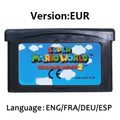 Mario GBA Games cards EUR USA Version GBA Game Cartridge 32 Bit Video Game Console Card Series Super  Wario Land4