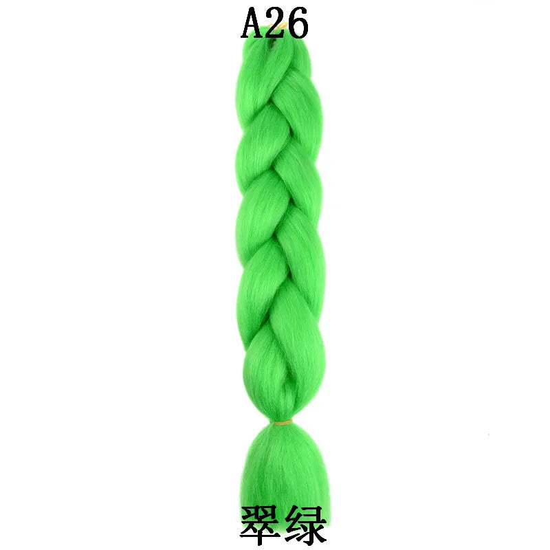100g 24inch Jumbo Braiding Hair Synthetic Braiding Hair Braid in Hair Extensions Braids Hair for Twist for Daily Cosplay