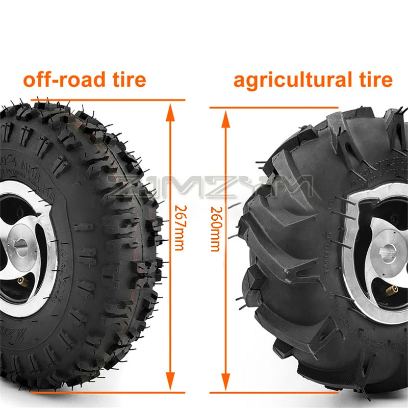 4WD 1000W Electric Four Drive kit 4.10-4 Off-road Tires 10 Inch Wheel Hub Cart 250W Motor With Wireless Remote Control