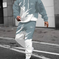 The new men's set for Spring and Autumn features street fashion casual comfort and soft 3D gradient pattern - View 9 | SAMAG