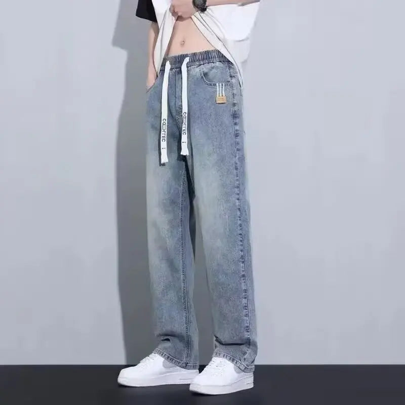 Men's Loose Fit Straight Leg Wide Pants New Spring/Summer | SAMAG