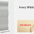 120x60cm 3D Wavy Soundproof Panels Self Adhesive Polyester Fiber Concave Convex Acoustic Insulation Wall Boards 2 Pieces