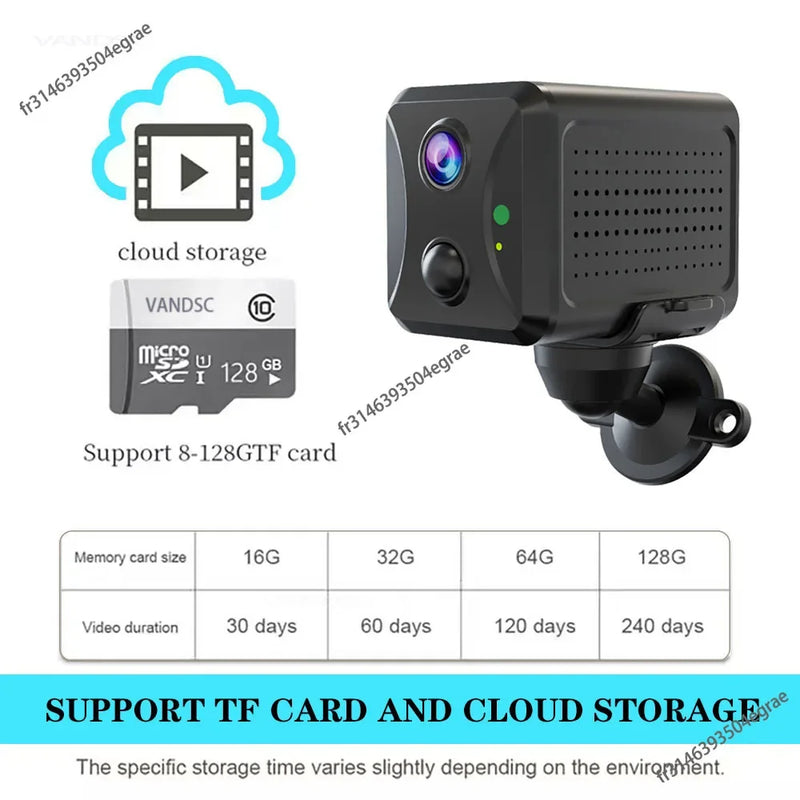 2025 CCTV Camera 5MP 4G Sim Card or Wifi Home Surveillance Camera Intercom PIR Infrared Detection Mini Baby Security IP Camera