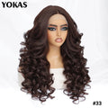 24 Inch Synthetic Lace Front Wigs For Black Women Curly Afro Lace Wigs for Afro Women Chocolate Brown Lace Front Wigs For Woman