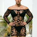 Exotic Babydolls Fetish Male Lingerie Men's Hollow Out Bodysuits Sissy Underwear Fishnet Chemises More Style Man Sexy Nightgown