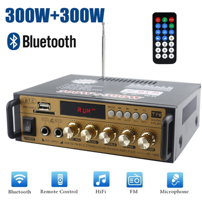 Home Theater Amplifiers Audio 220V Bass Power Bluetooth | SAMAG
