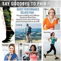 Compression Socks Running Sports Socks Medical Nursing 20-30mmhg for Flight Travel Pregnancy Edema Diabetes Varicose Veins Socks