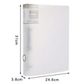 Clear Colors A4 Binder 4-Ring Folder For Documents Organizer Large Capacity A4 File Binder Cover