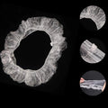 100Pcs/Set Universal Car Disposable Transparent Steering Wheel Cover Elastic Waterproof Plastic Safety Isolation Protection