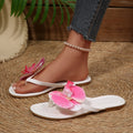 Women's 2026 New Resort Style Lightweight Non-slip Casual Flip-flops Summer Floral Decoration Comfortable Non-slip Flip-flops