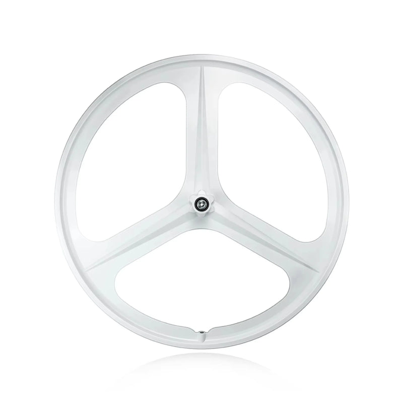 MAGICBROS Fixed Gear Bike Front Wheel 700C Three-Spoke Magnesium Alloy Hub One-Piece Track Bike Single Wheel Hub for Fixed Gear