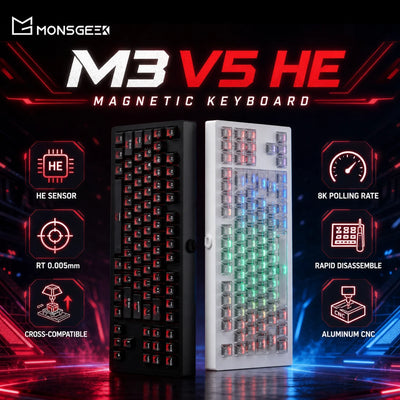 AKKO X MONSGEEK M3 V5 HE Keyboard 80% TKL Magnetic Switch | SAMAG