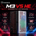 AKKO X MONSGEEK M3 V5 HE Keyboard 80% TKL Magnetic Switch RT0.005mm 8K USB Type-C/2.4g&BT5.0 Wireless Gaming Mechanical Keyboard