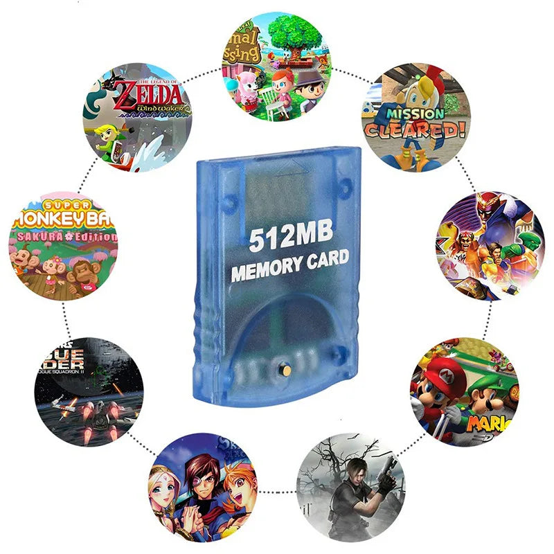 WII/GC/NGC GameCube 512MB Memory Card NS Game Storage Card 512MB