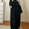Muslim Abaya Dress for Women Solid Color Loose Long | SAMAG
