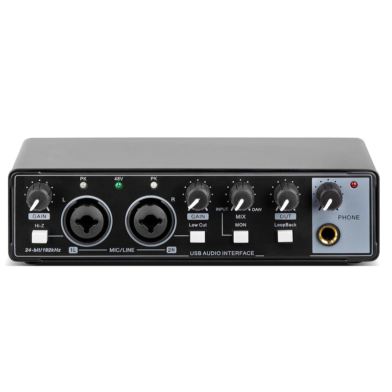 Audio Interface Depusheng MD22 USB 3.0 Sound Card with Monitoring Electric Guitar Live Recording For Studio Singing Micro