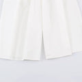 Guobioziy Women's Cropped Pants 2026 Summer New White Wide-Leg Loose Cropped Pants with Belt Casual Fashion Versatile