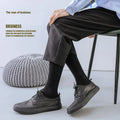 Men Long Socks Knee High Cotton Solid Business Soft | SAMAG