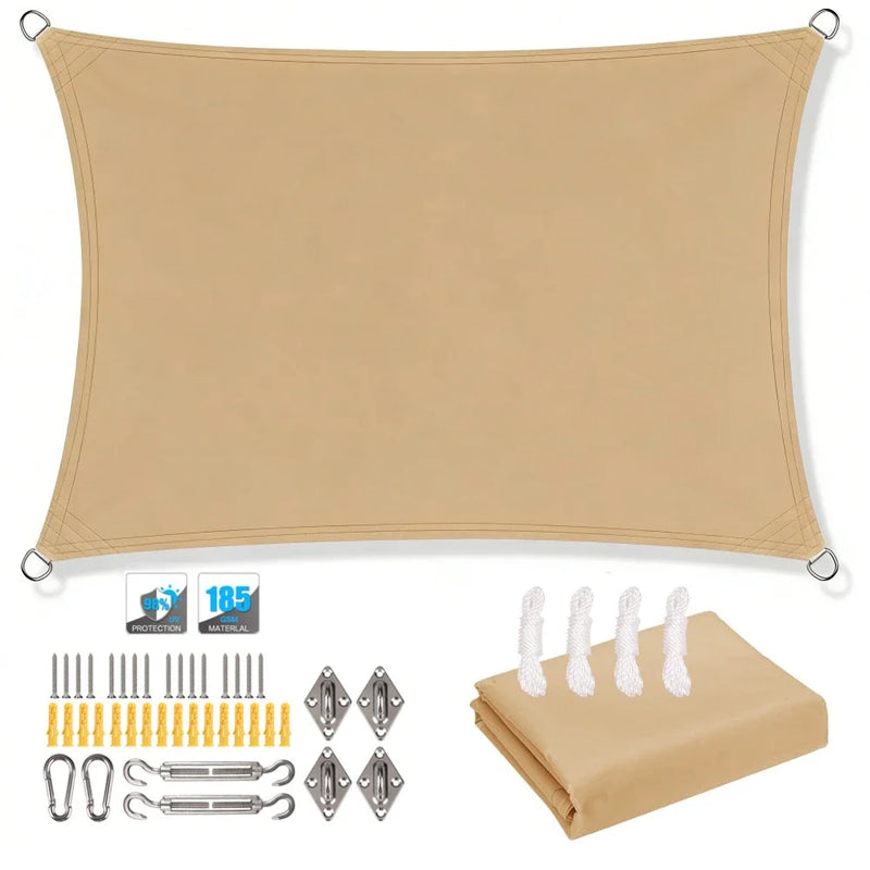 Waterproof Sun Shade Sail Canopy Rectangle UV Block | SAMAG