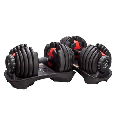 24kg Weight Lifting Dumbbells Set Rack Gym Equipment | SAMAG
