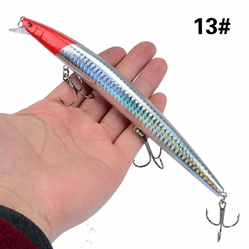 16 Colors 18cm 24g Minnow Fishing Lure Laser Crankbait | SAMAG