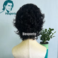 Hesperis Lace Front Human Hair Wig For Men Brazilian Remy 13x6 Deep Part Short Pixie Cut Wig For Male Pre Plucked Bang Wigs