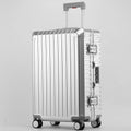 2026 Large Capacity Durable Luggage Sets 100% Aluminum Suitcase Wheels Women Girl Men Cabin Carry-On Boarding Travel 20/24/26/28