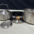 snow peak Stainless Steel Camping Cookware Portable Non Stick Cooking Pot Kettle Outdoor Camping Hiking Picnic Travel