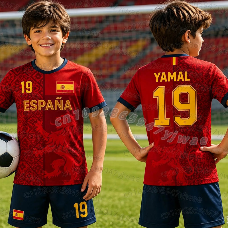 Special YAMAL 19 Football Jersey Tee Shorts Set Women Men - View 3 | SAMAG
