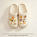 Women's Slippers 2026 Summer New Arrival Head Thick-soled Cartoon Versatile Outer Wear Non-slip Clogs Women's Beach Sandal