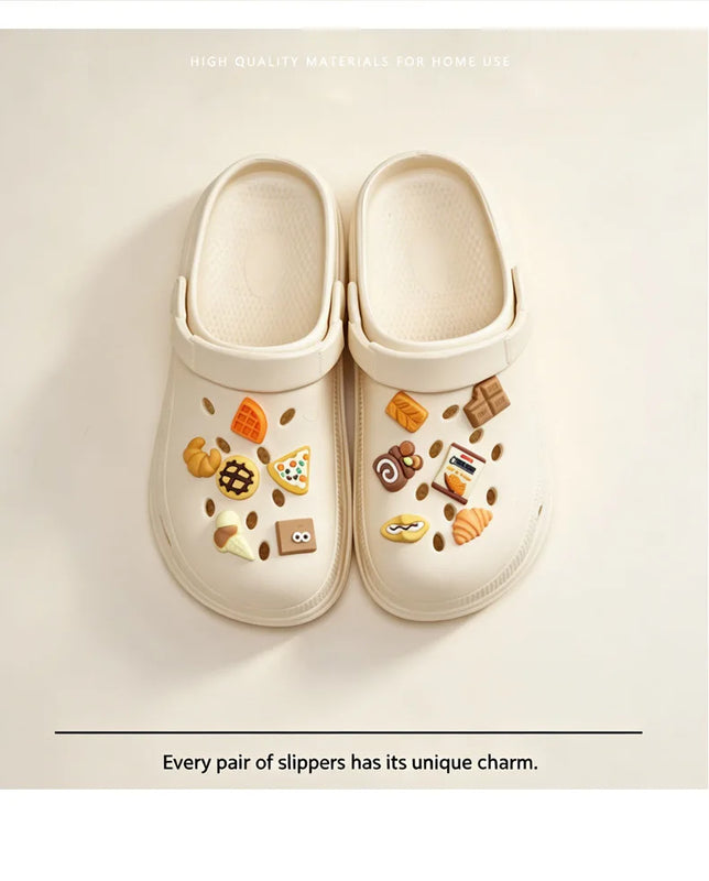 Women's Slippers 2026 Summer New Arrival Head Thick-soled Cartoon Versatile Outer Wear Non-slip Clogs Women's Beach Sandal