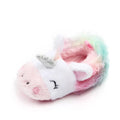 Cute Baby Girl Boy Indoor Warm Cotton Shoes Unicorn Home Slippers Spring Autumn Plush Soft Sole Non-slip Infant Prewalker Shoes