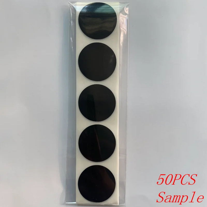 50-500Pcs Black Paper Stickers Round Blank Handmade Sticker Adhesive DIY Sealing Labels For Gift Package Envelope Chalkboard