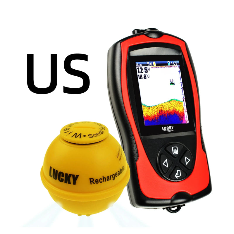 Sonar Fish Finder 45M Water Depth Rechargeable Wireless | SAMAG