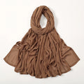 2024 Muslim Modal Rayon Cotton Hijab Shawls For Women Plain Scarf Big Size Headscarf Islamic Turban Headband 190*85cm