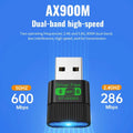 KEBIDU AX900 USB WiFi 6 Bluetooth 5.4 Adapter Dual Band 2.4G&5GHz Network Wireless Receiver Driver Free - Visuel 2 | SAMAG