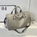 Fashion Leather Duffle Bag With Shoes Packet For Men and Women Luggage Travel Bag Sport Gym Fitness HandBag Mens Shoulder Bag