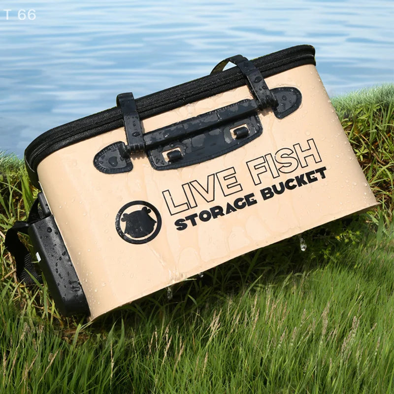 Portable folding fishing box, outdoor large capacity fish | SAMAG